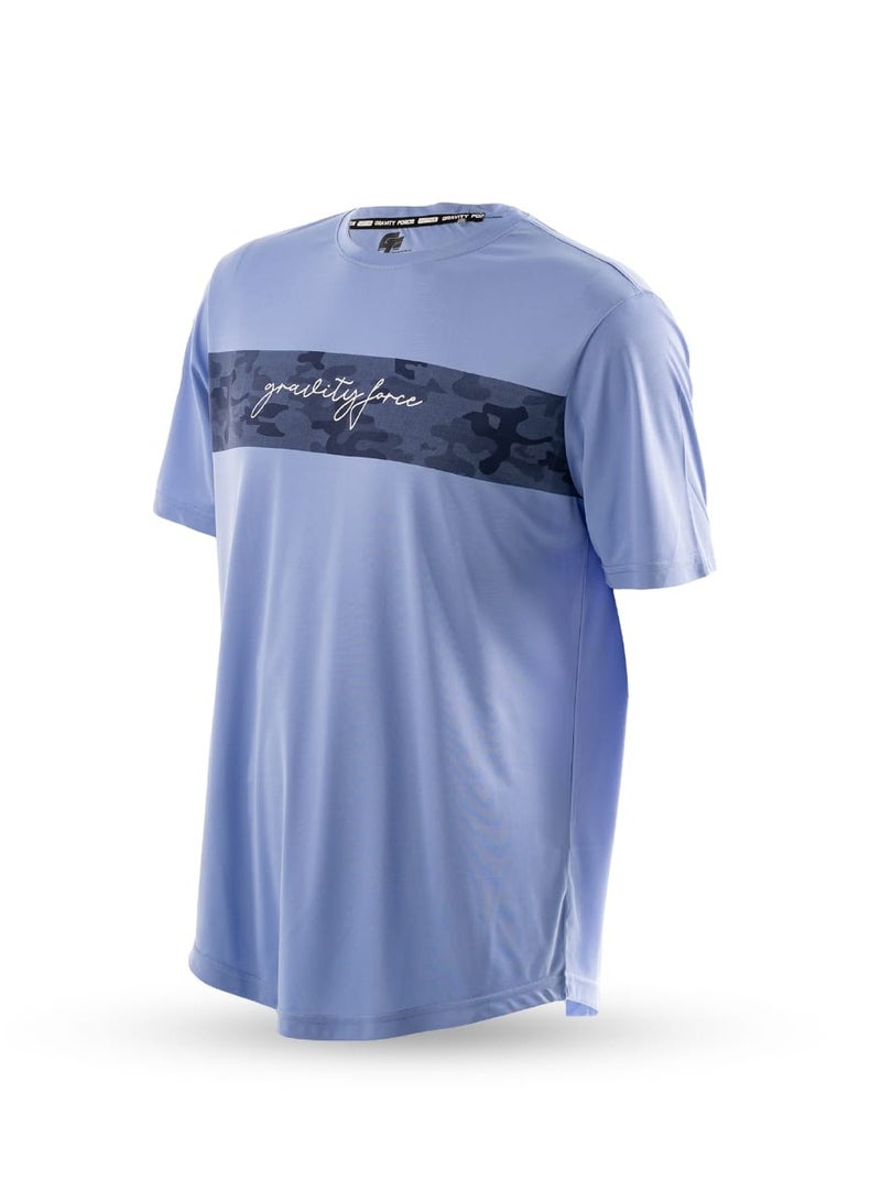 گریوِٹی فورس تيشيرت جرافيتي فورس رجالي واسع بياقة دائرية | أكتاف منسدلة وأكمام نصفية | قطن سريع الجفاف | ملابس كاجوال، رياضية، وللاستخدام الخارجي - Image 2